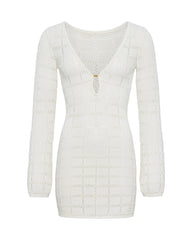 Cream Crochet Mini Dress - LSPACE Jessa Mini | LSPACE On Sale