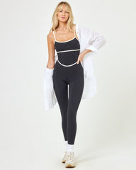 Ace Jumpsuit - Black-Cream | LSPACE For Sale