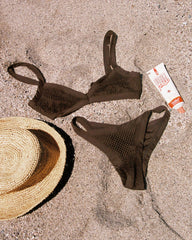 Tyla Bikini Top - Espresso | LSPACE For Sale