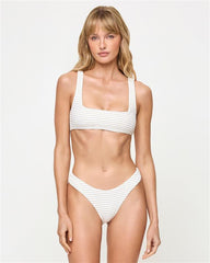Liv Bikini Top - Lurex Stripe | LSPACE Online