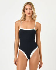 LSPACE Tess One Piece Swimsuit - Black-Cream | LSPACE US