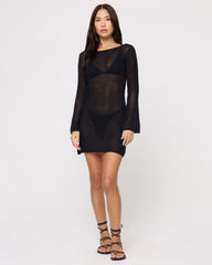 Cleo Cover-Up Dress - Black | LSPACE Online