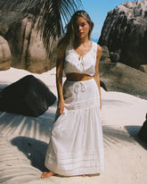Reia White Midi Skirt - LSPACE | LSPACE On Sale