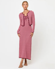 LSPACE Rosalie Cardigan - Strawberry Stripe | LSPACE Website Store
