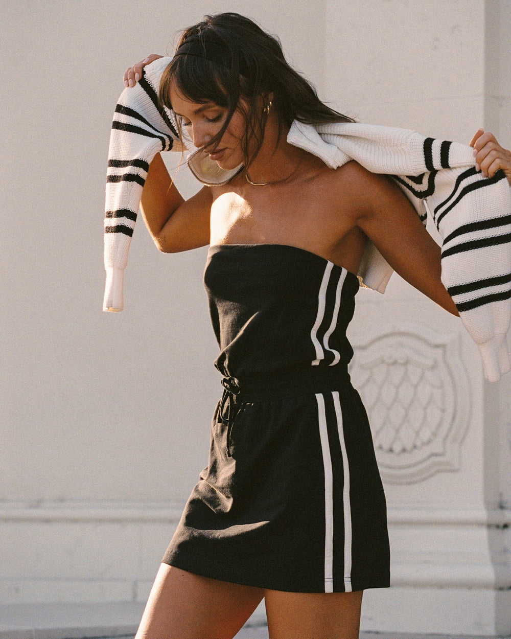 Decker Dress - Black-Cream | LSPACE On Sale