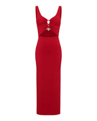 Red Sleeveless Midi Dress - LSPACE Camille Dress | LSPACE For Sale