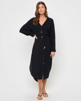 LSPACE Yoli Shirtdress - Black | LSPACE Outlets