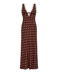 Polka Dot Maxi Dress - Brown - LSPACE Eyes On You Maxi Dress | LSPACE Near Me