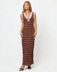 Polka Dot Maxi Dress - Brown - LSPACE Eyes On You Maxi Dress | LSPACE Near Me