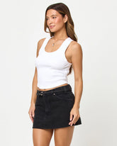 aligrace Belted Mini Skirt - Black | LSPACE Online