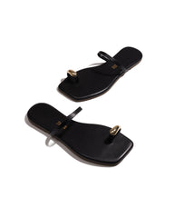 TKEES Colette Sandals - Black | LSPACE On Sale