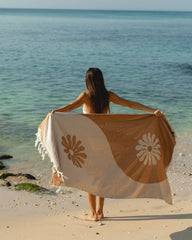 Slowtide Botanic Balance Turkish Towel - Brush | LSPACE For Sale