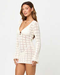 Cream Crochet Mini Dress - LSPACE Jessa Mini | LSPACE On Sale
