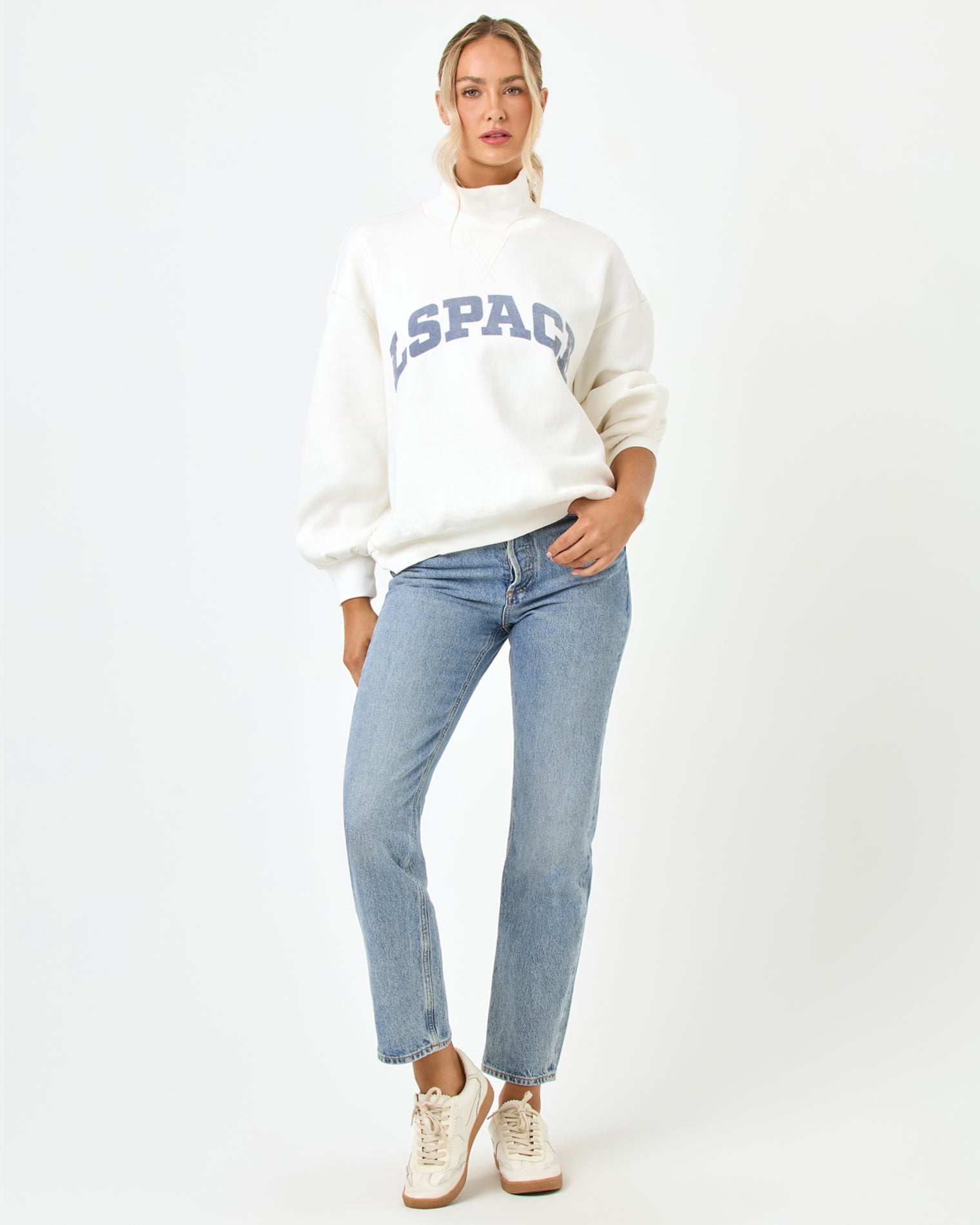 LSPACE Crush Sweatshirt - Cream | LSPACE Online