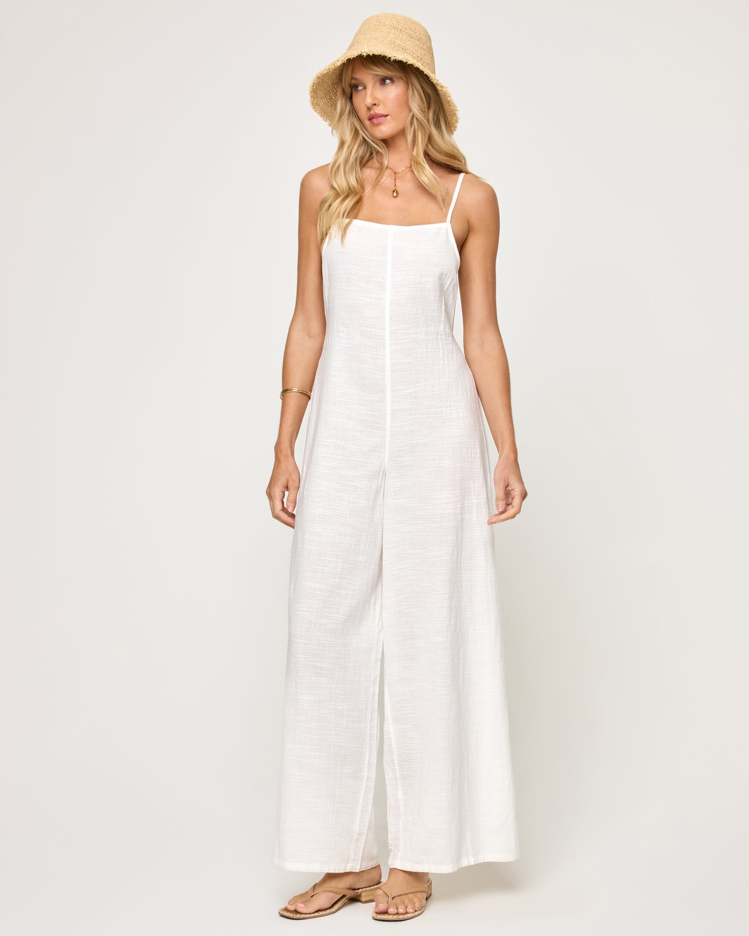Jaida Jumpsuit - White | LSPACE On Sale