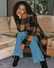 Ultra Soft Plaid Sweater Coat - LSPACE Harlow Jacket | LSPACE Outlet