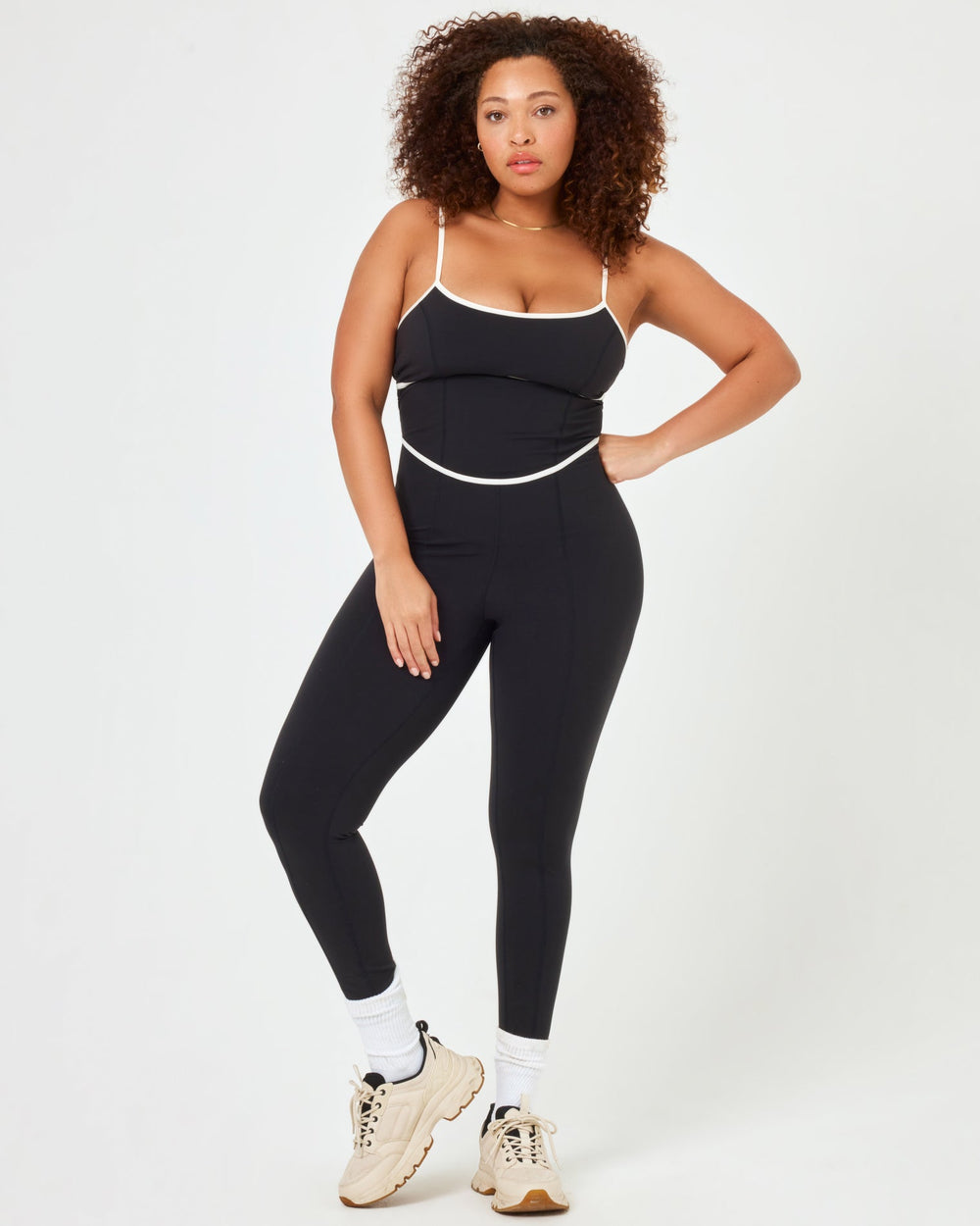 Ace Jumpsuit - Black-Cream | LSPACE For Sale