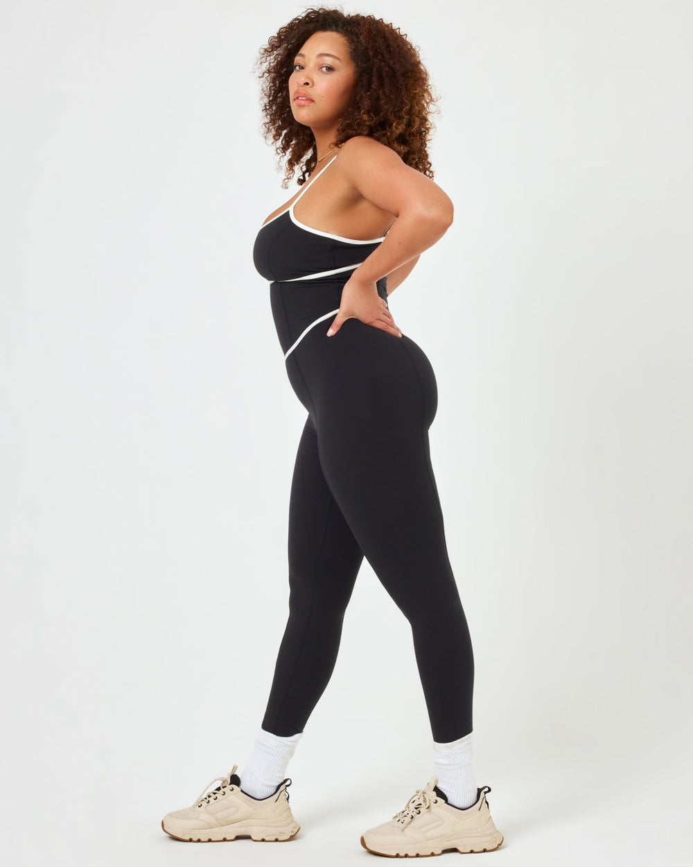 Ace Jumpsuit - Black-Cream | LSPACE For Sale