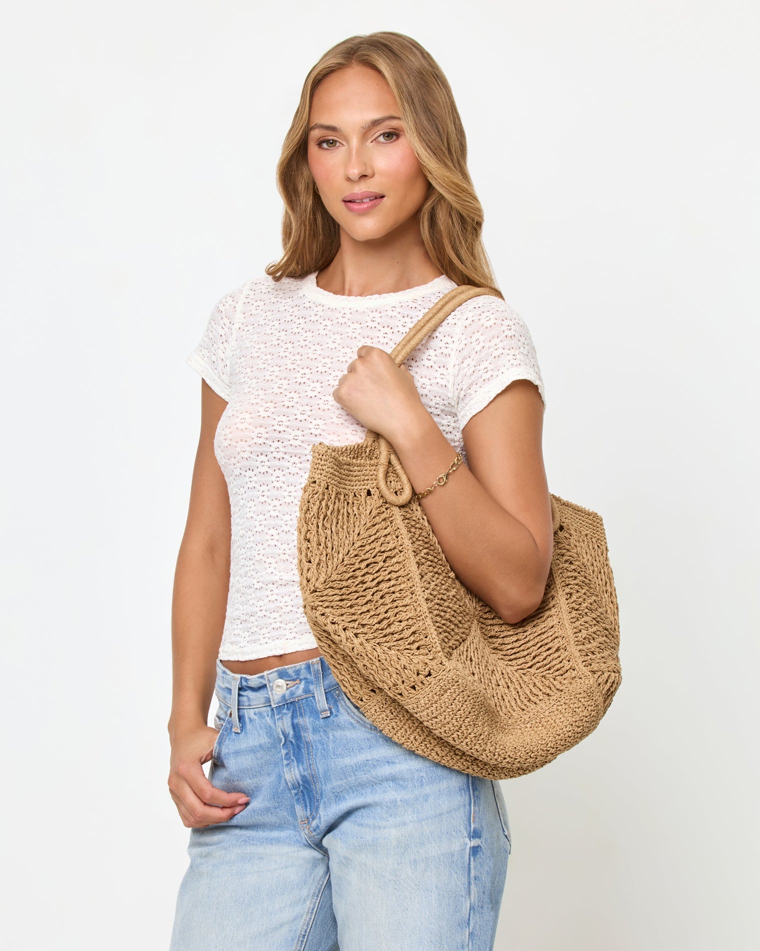 Raffia Beach Bag & Tote - LSPACE Paloma | LSPACE For Sale