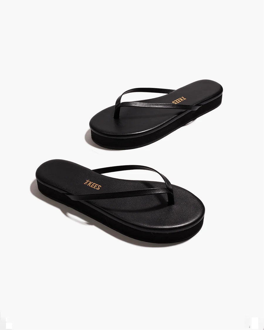 TKEES Lily Platform Sandals - Black | LSPACE Website Store