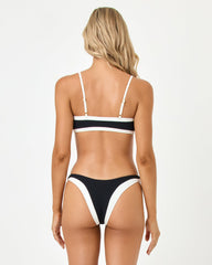 LSPACE Alex Bikini Bottom - Black-Cream | LSPACE For Sale