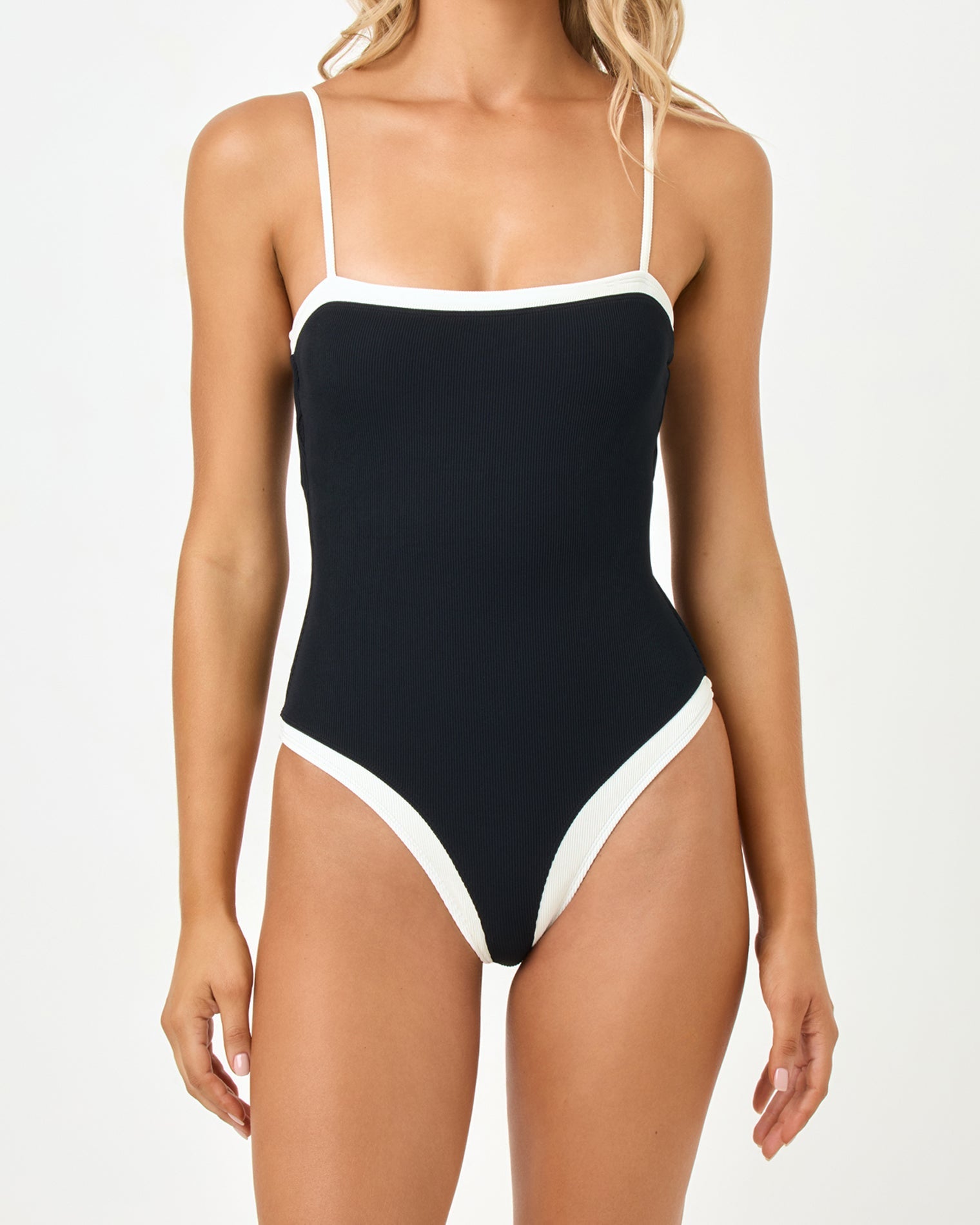 LSPACE Tess One Piece Swimsuit - Black-Cream | LSPACE US