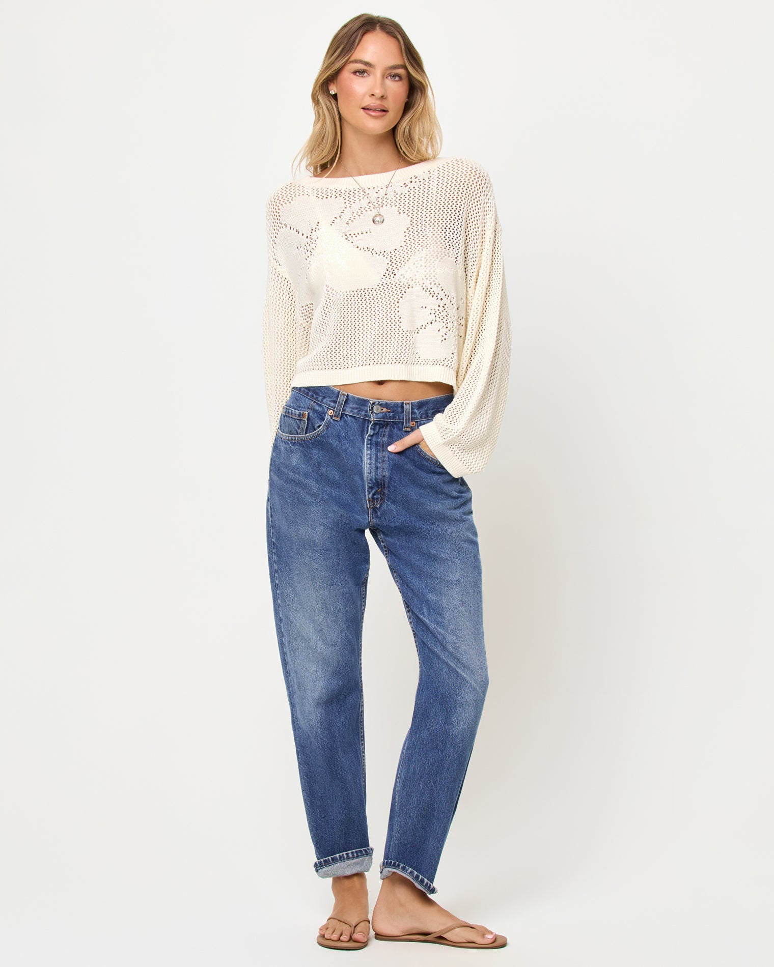 LSPACE Island Time Sweater - Cream | LSPACE US