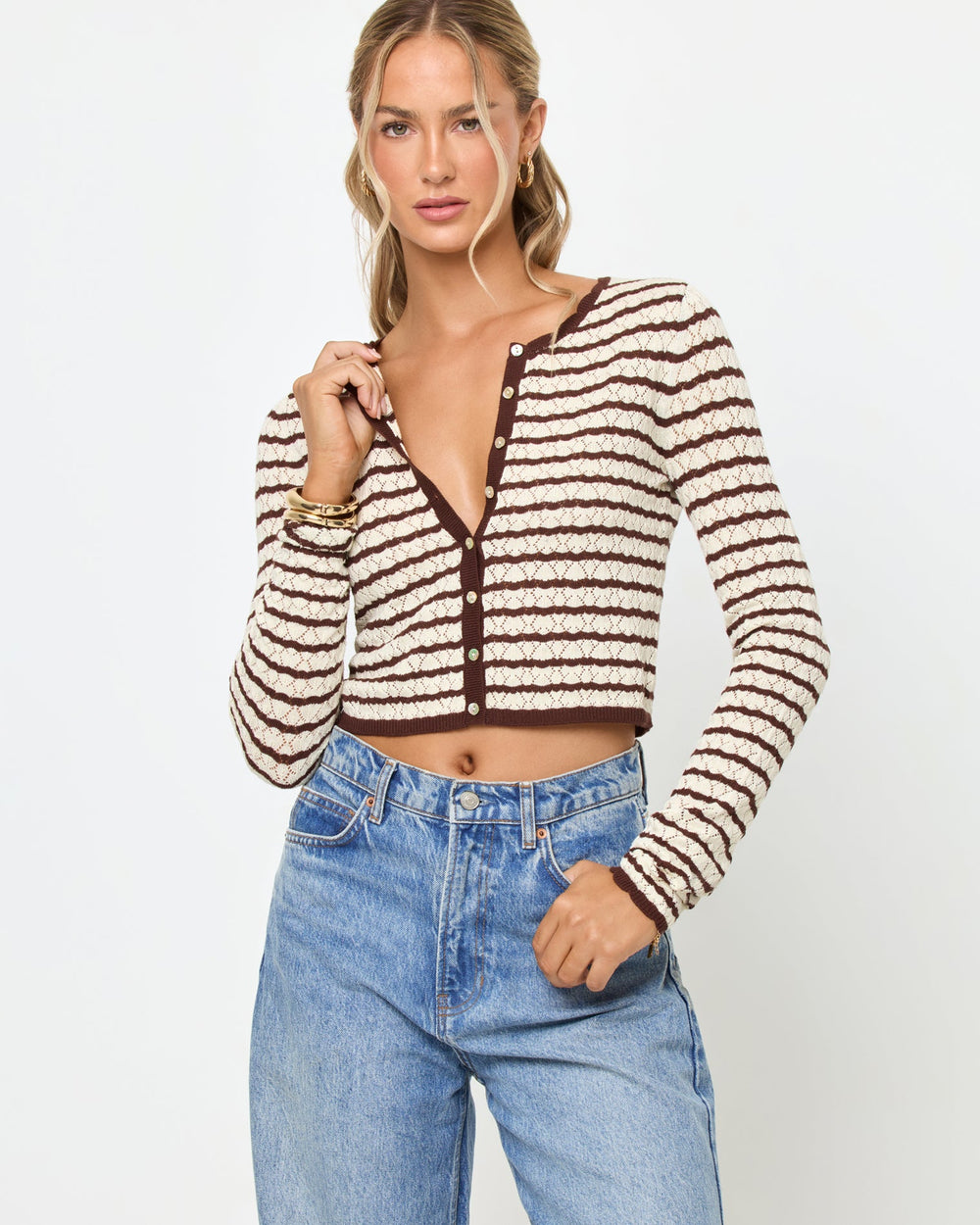 LSPACE Rosalie Cardigan - Cafe-Cream | LSPACE Outlets