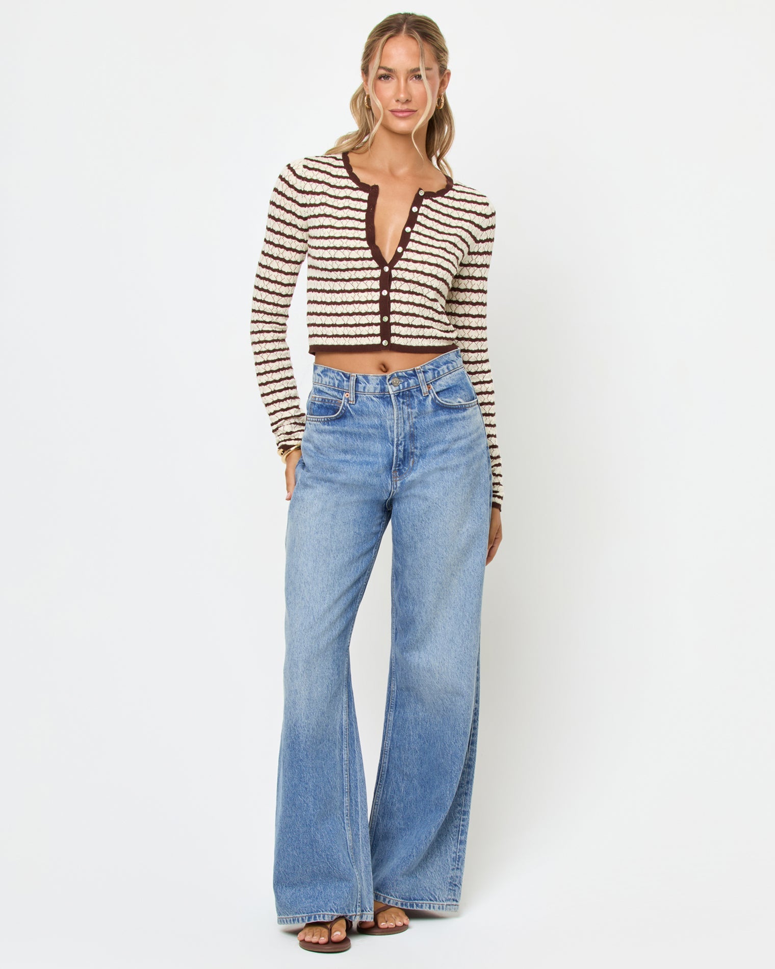 LSPACE Rosalie Cardigan - Cafe-Cream | LSPACE Outlets
