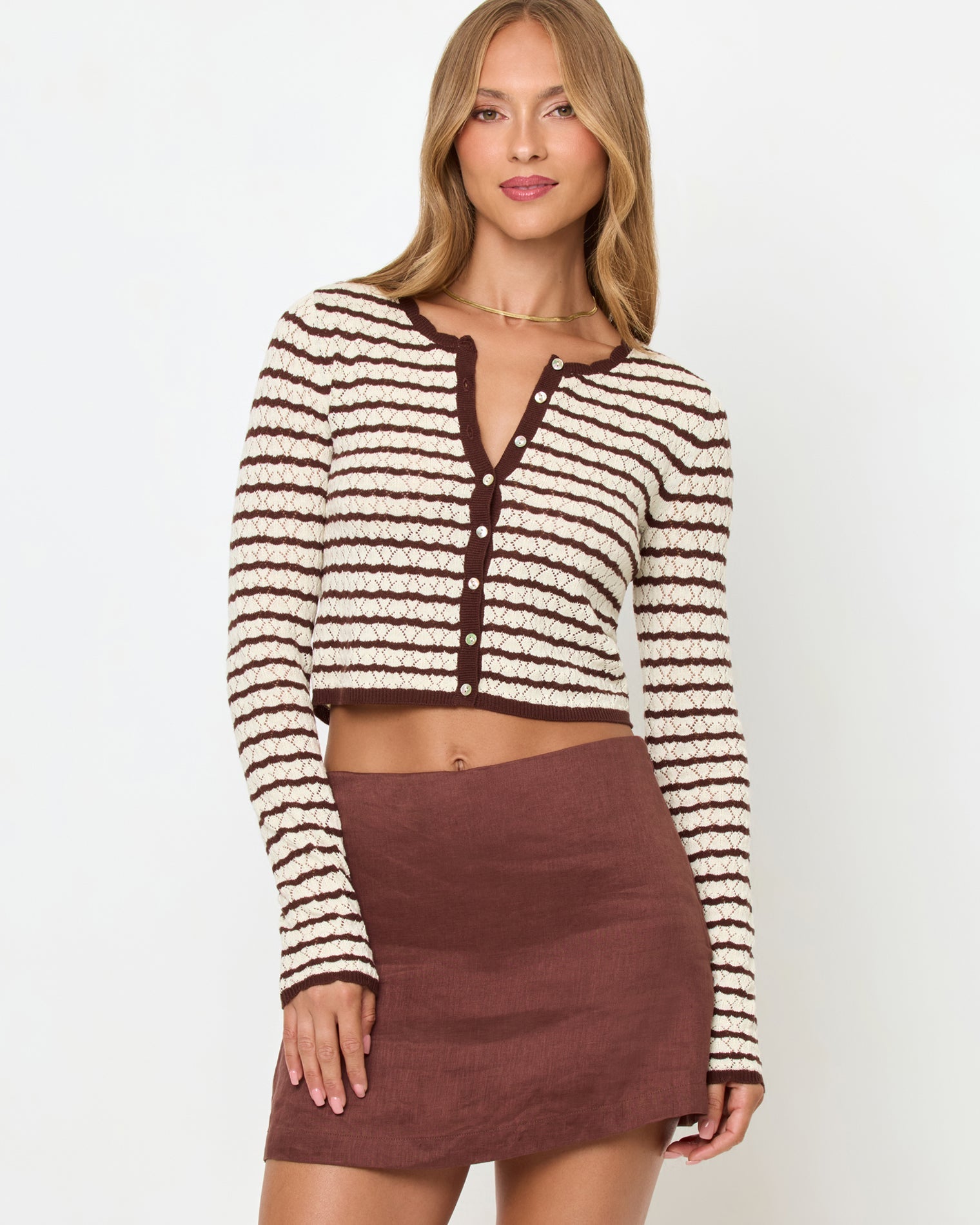 LSPACE Rosalie Cardigan - Cafe-Cream | LSPACE Outlets