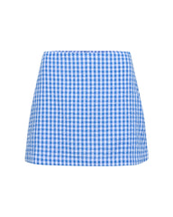 Blue Gingham Mini Skort - LSPACE Venice | LSPACE Online