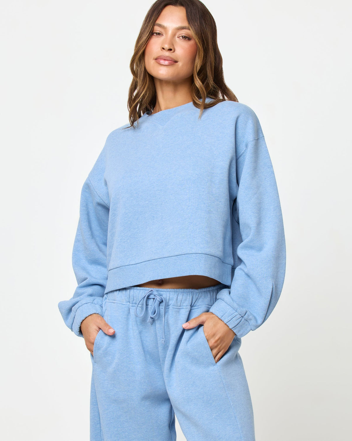 LSPACE Fleur Sweatshirt - Heather Chambray | LSPACE Website Store