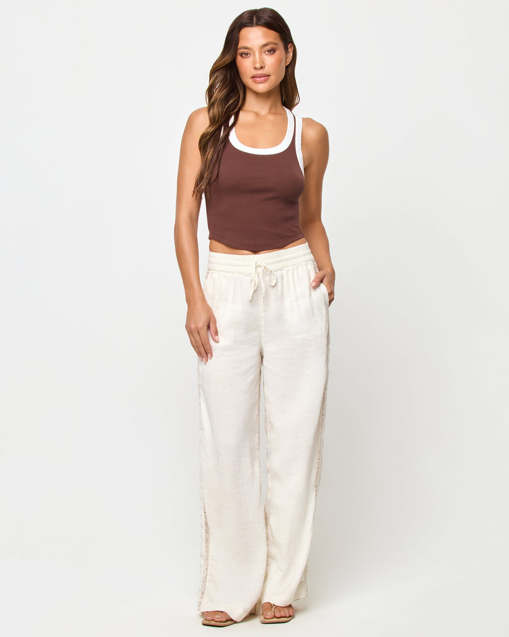 LSPACE Ash Tank - Espresso-Cream | LSPACE Discount