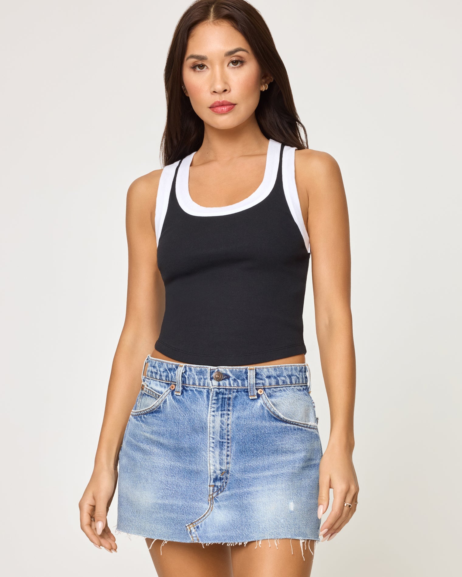 LSPACE Ash Tank - Black White | LSPACE On Sale