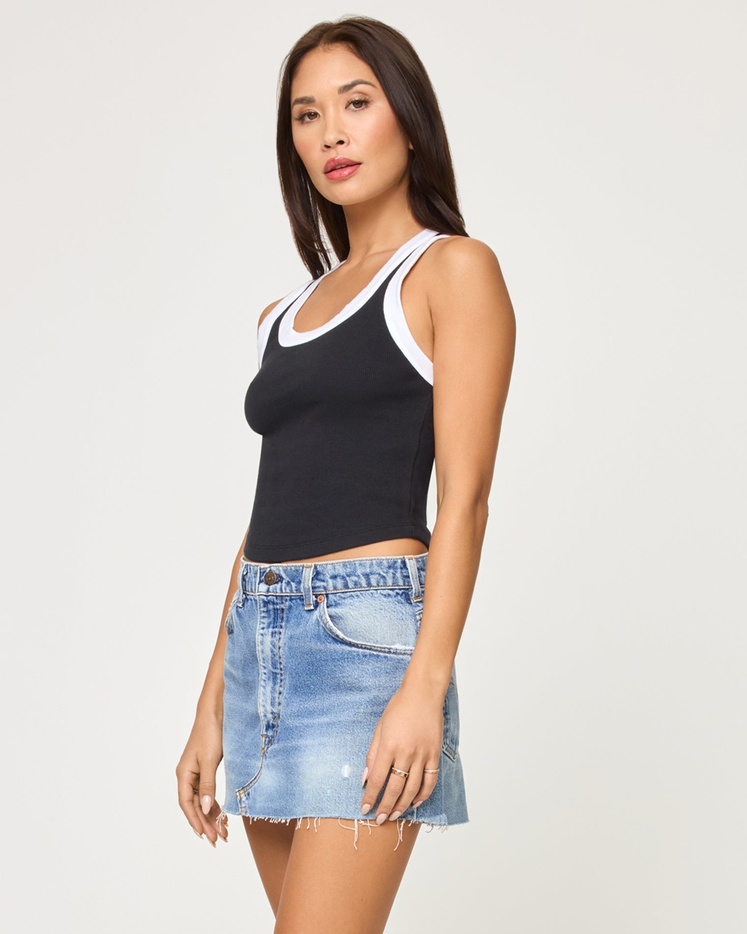 LSPACE Ash Tank - Black White | LSPACE On Sale