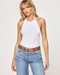 LSPACE Alyx Halter Tank - White | LSPACE Near Me
