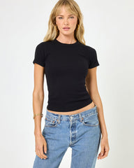 LSPACE Be My Baby Tee - Black | LSPACE US