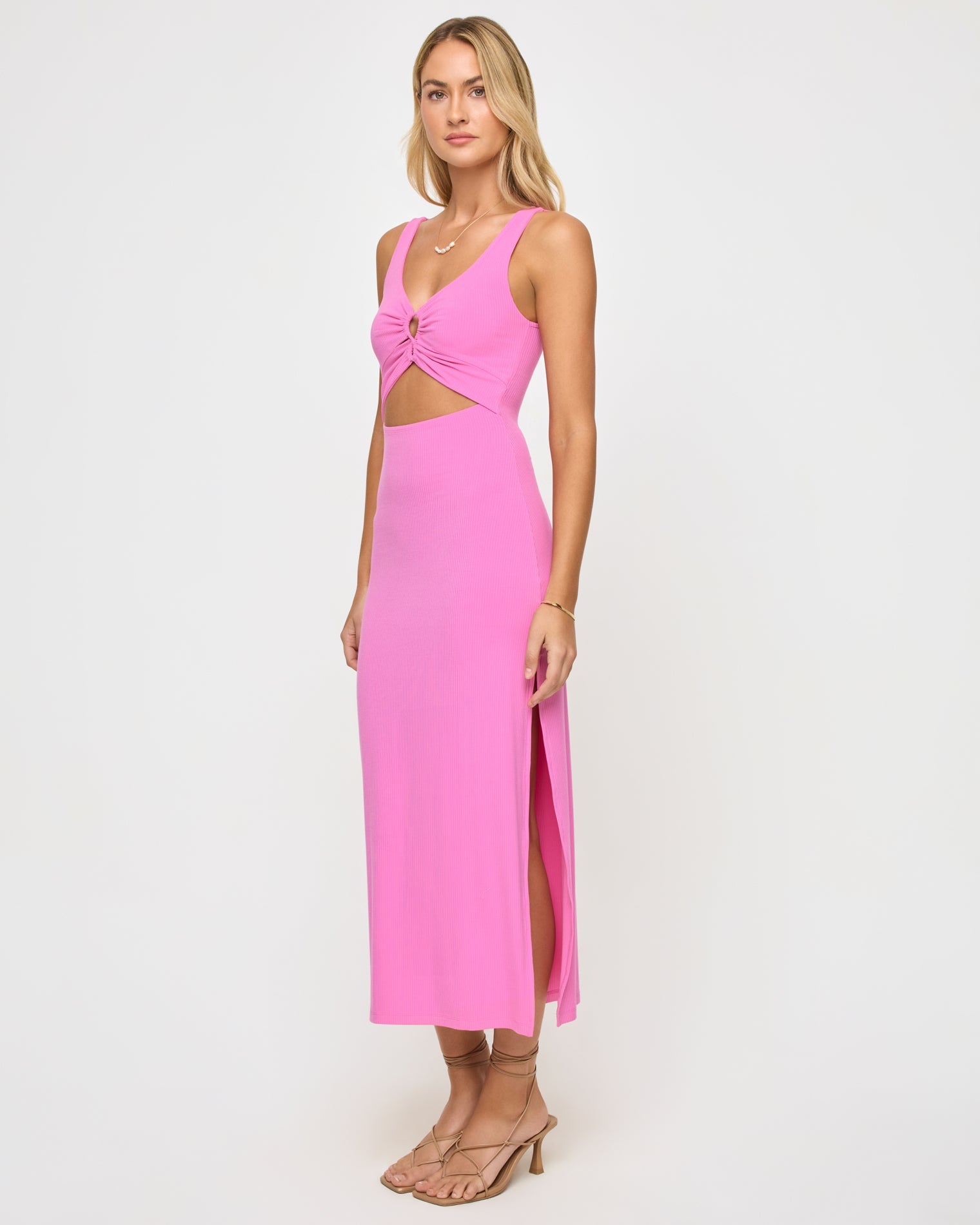 Pink Sleeveless Midi Dress - LSPACE Camille Dress | LSPACE On Sale