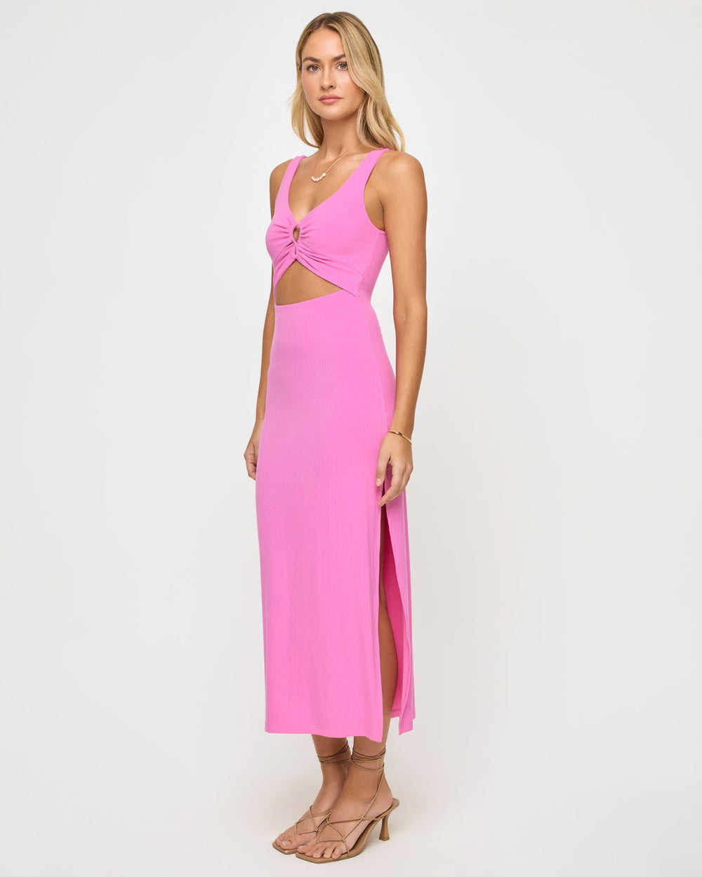 Pink Sleeveless Midi Dress - LSPACE Camille Dress | LSPACE On Sale