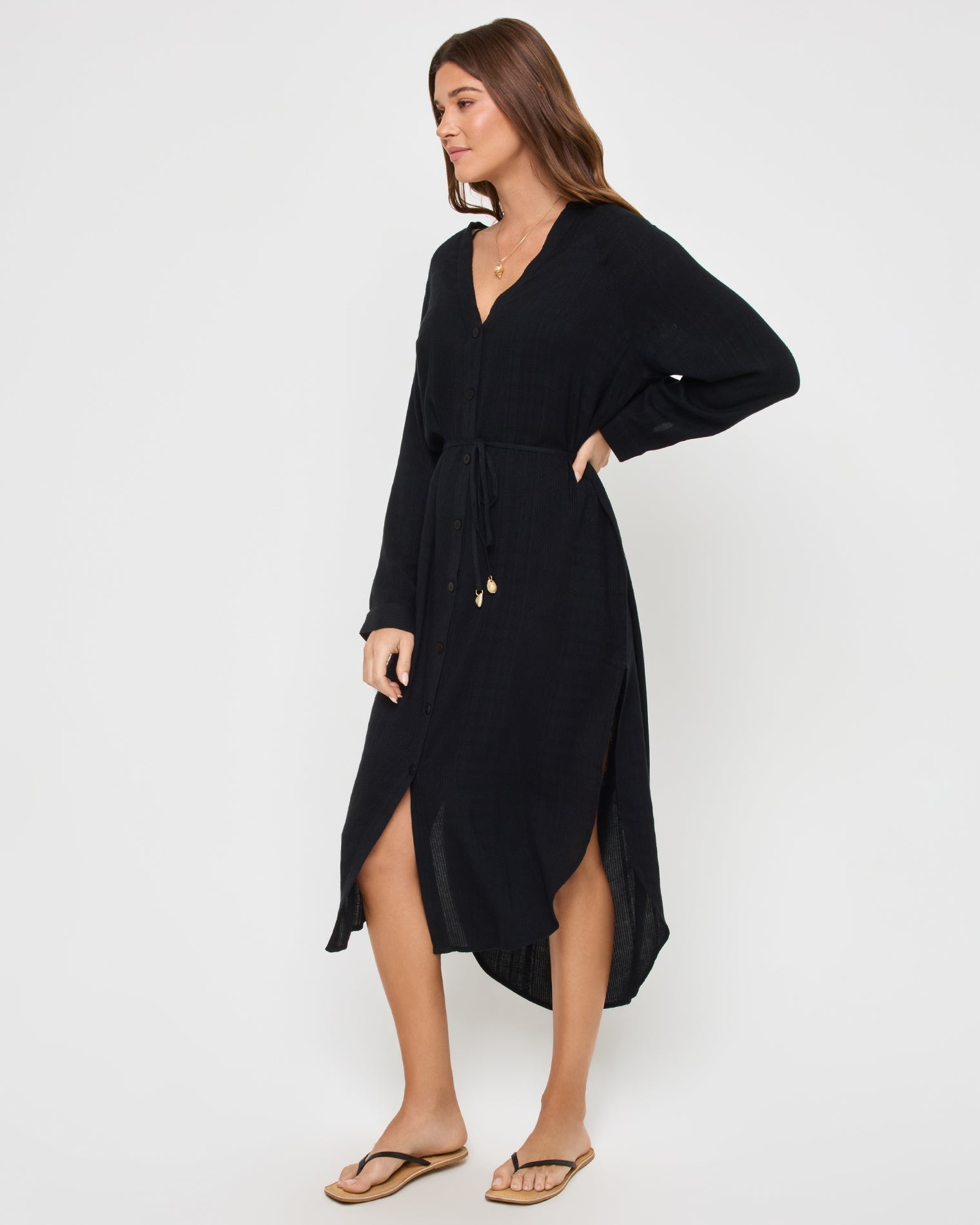 LSPACE Yoli Shirtdress - Black | LSPACE Outlets