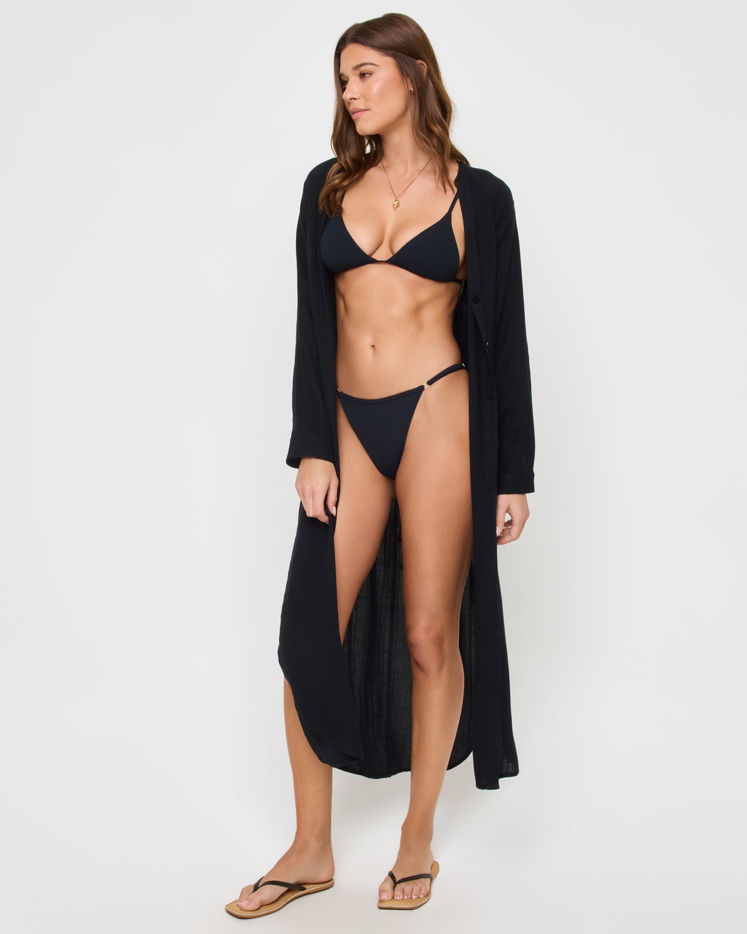 LSPACE Yoli Shirtdress - Black | LSPACE Outlets