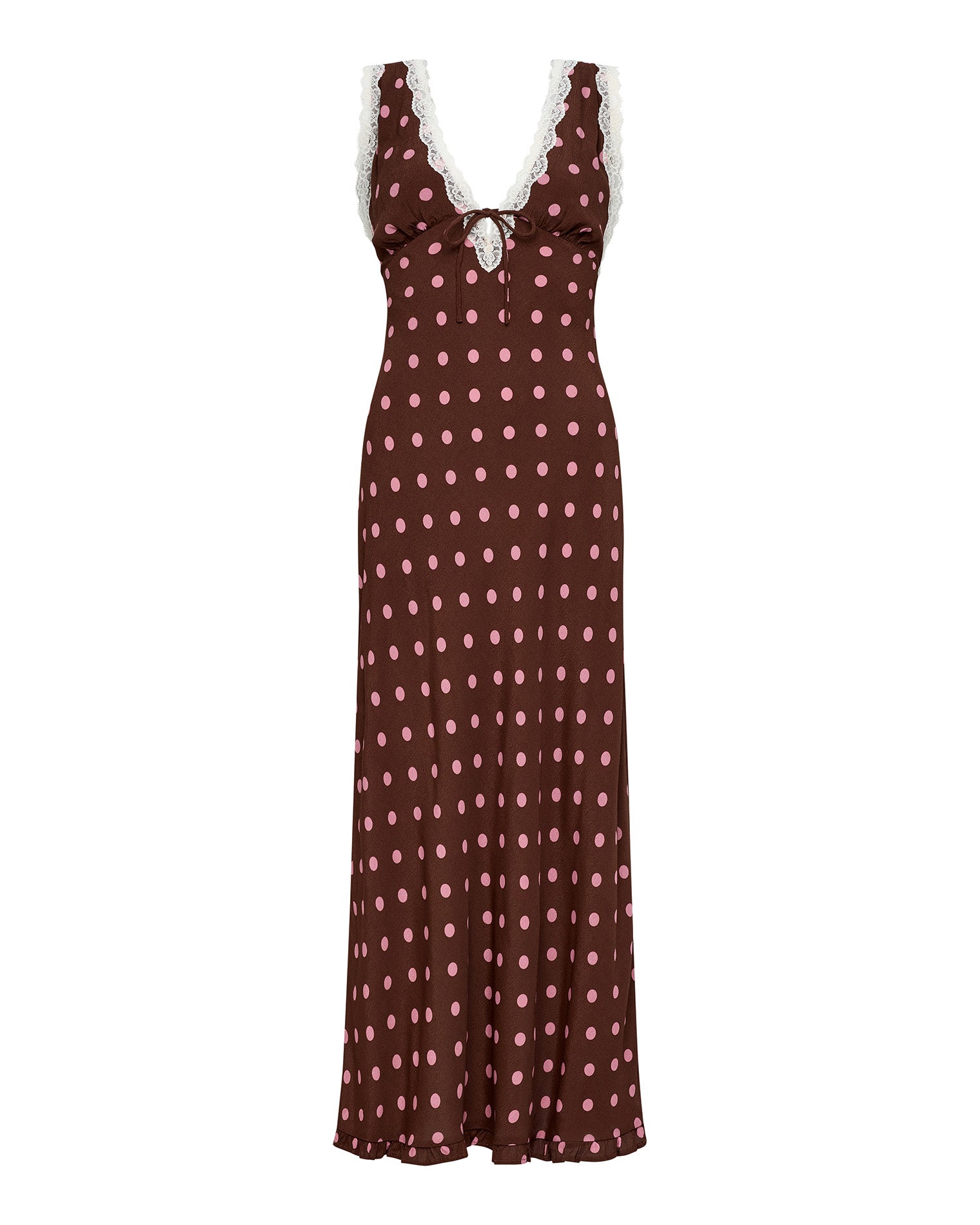 Polka Dot Maxi Dress - Brown - LSPACE Eyes On You Maxi Dress | LSPACE Near Me