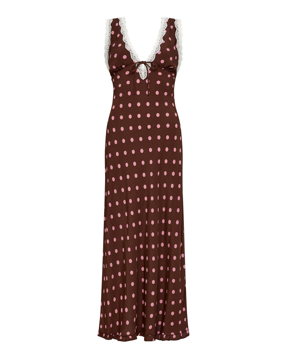 Polka Dot Maxi Dress - Brown - LSPACE Eyes On You Maxi Dress | LSPACE Near Me