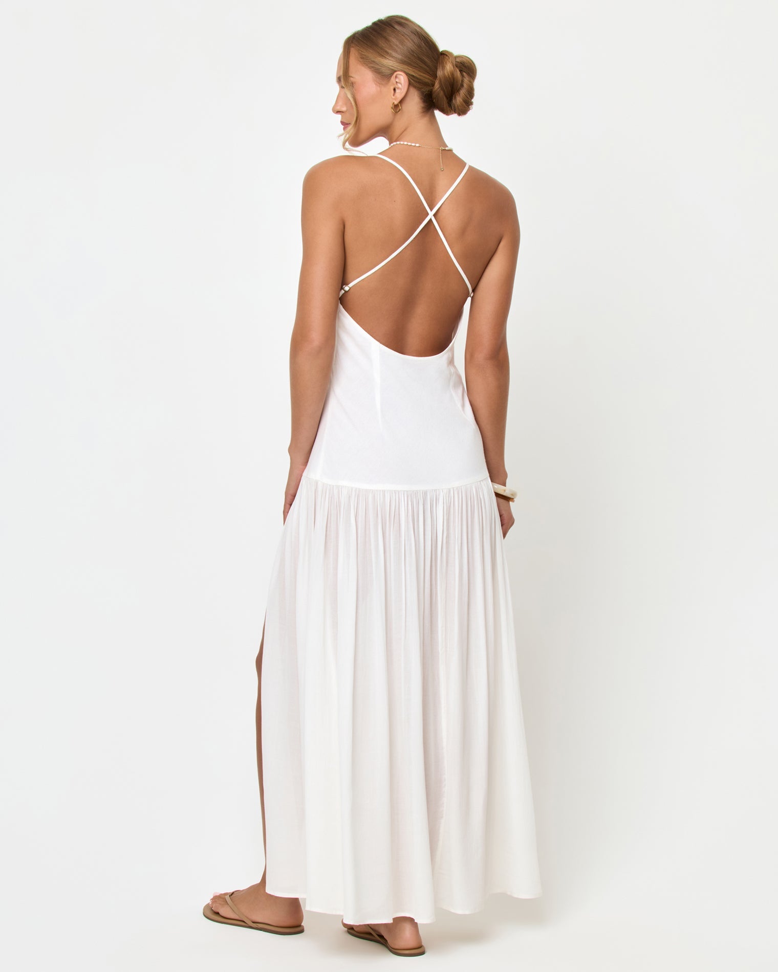 LSPACE Row Maxi Dress - Cream | LSPACE Discount