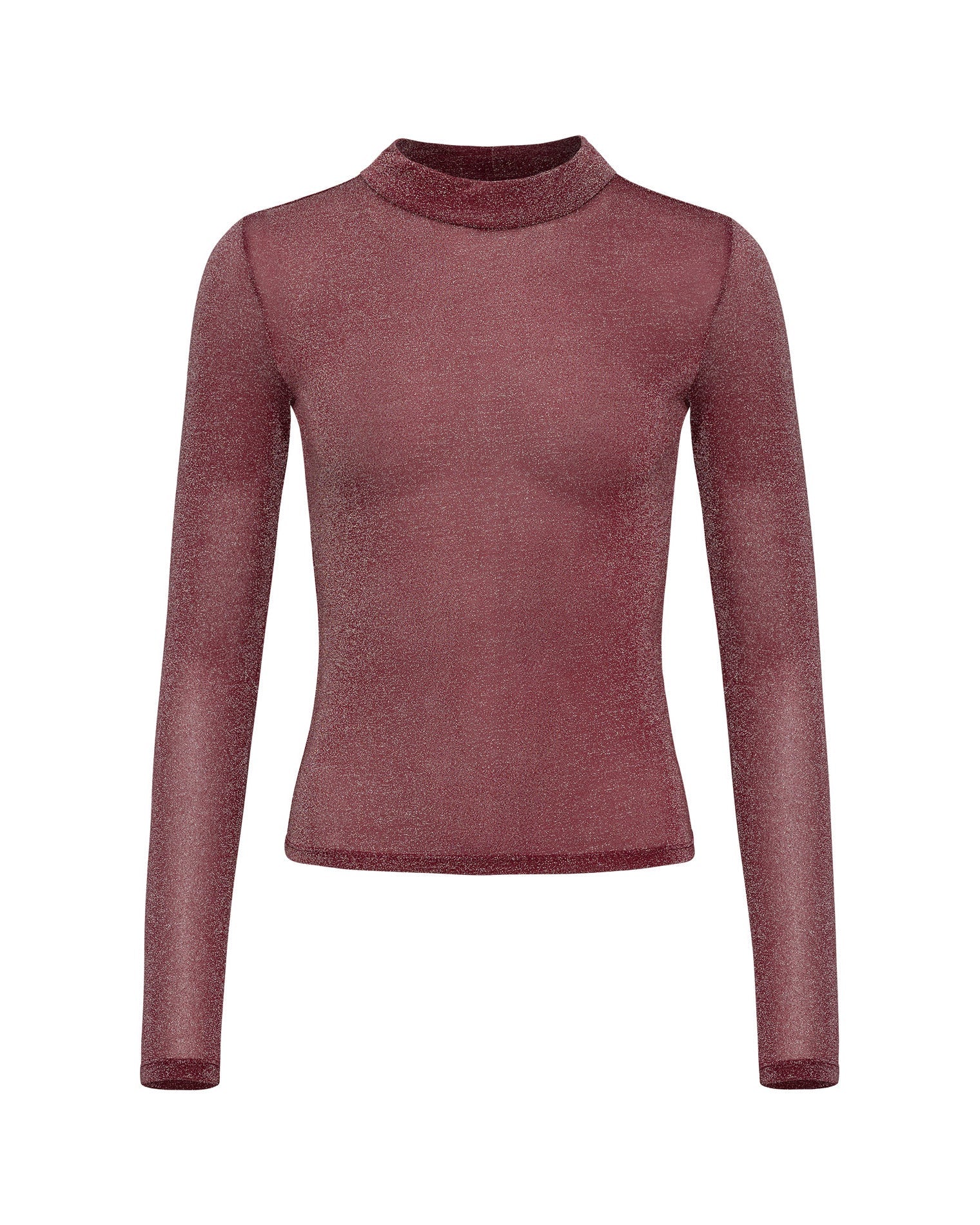 Shimmer Red Mesh Top - Long Sleeve - LSPACE | LSPACE Website Store