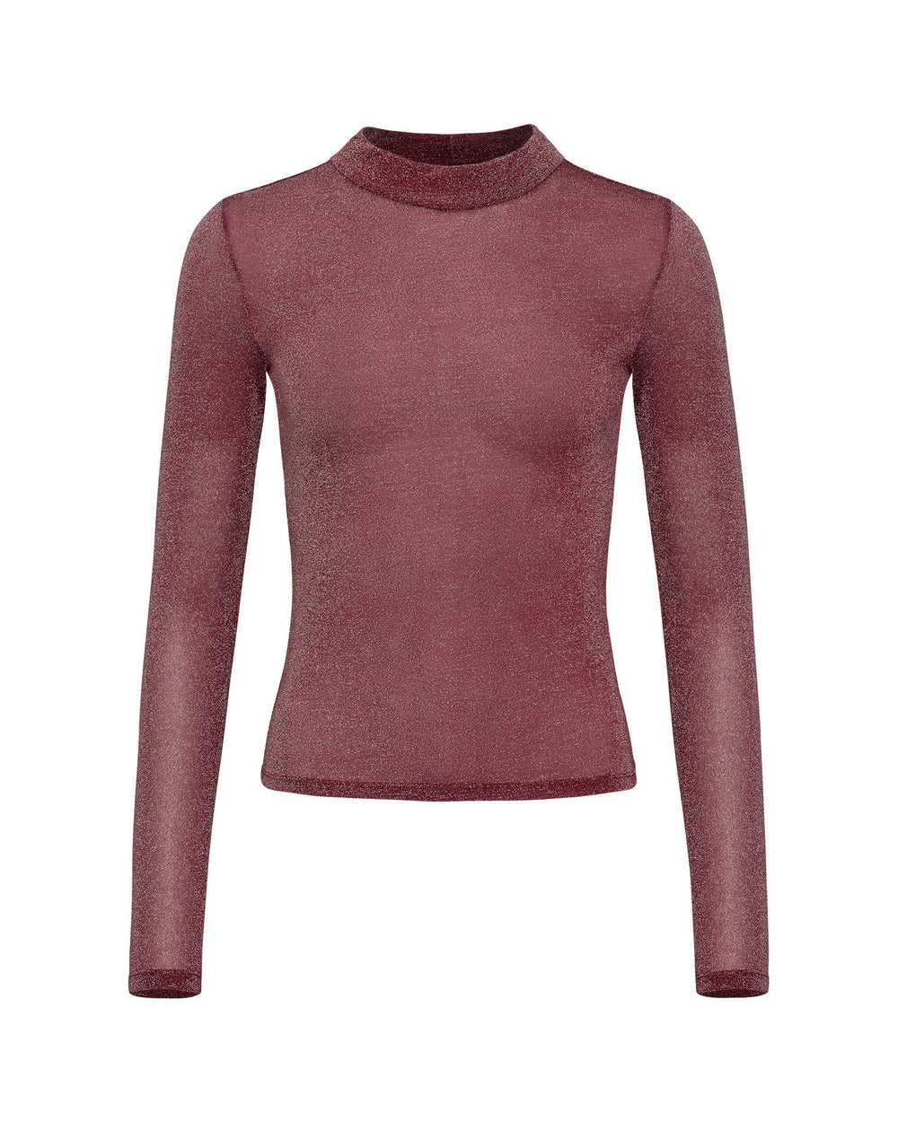 Shimmer Red Mesh Top - Long Sleeve - LSPACE | LSPACE Website Store
