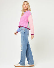 Coloblock Knit Sweater - LSPACE Pretty Please Pullover | LSPACE Outlet