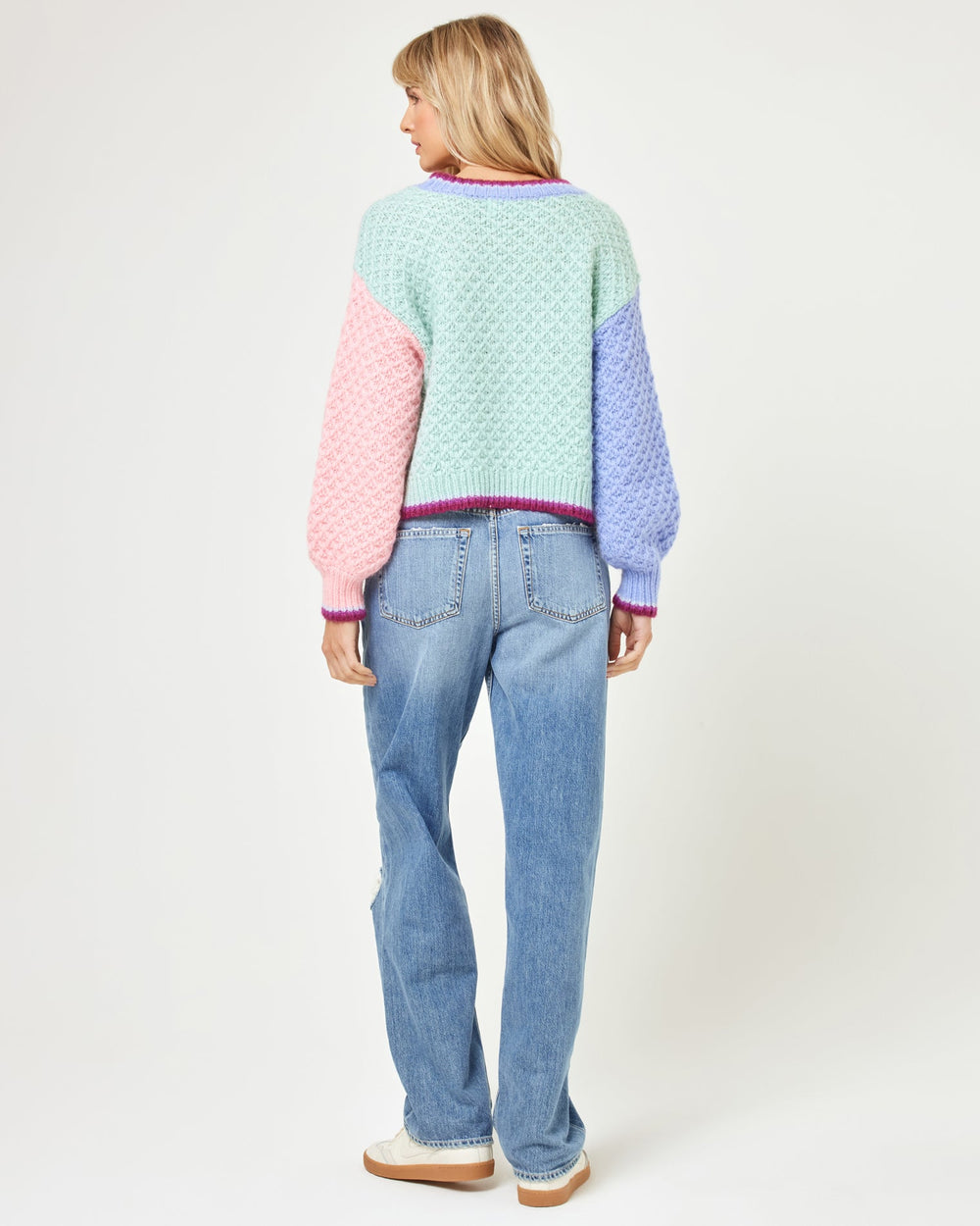 Coloblock Knit Sweater - LSPACE Pretty Please Pullover | LSPACE Outlet