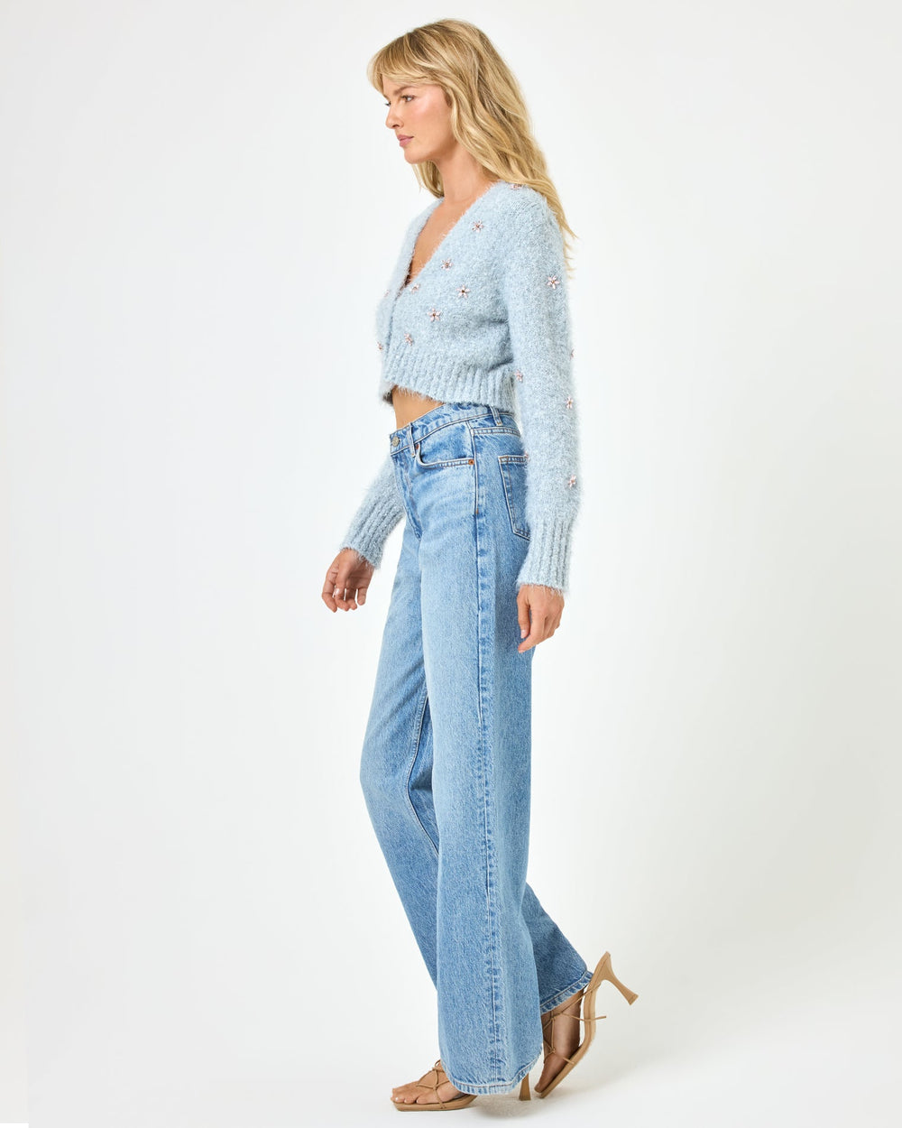 LSPACE Crystal Cardigan - Dove | LSPACE Online