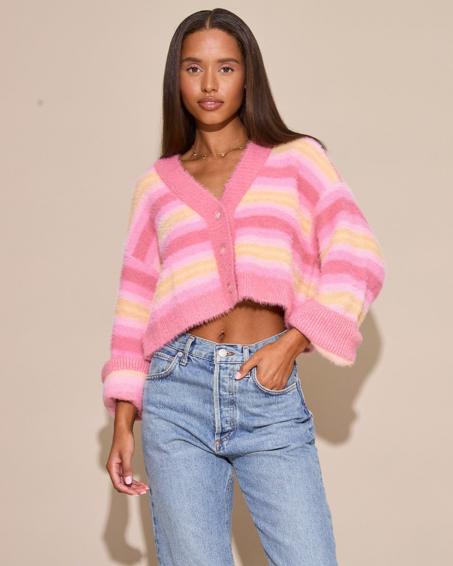 LSPACE Daybreak Cardigan - Daybreak Stripe | LSPACE US